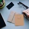 PATIKIL 12 Pcs Kraft Paper Envelope with String Tie Closure,