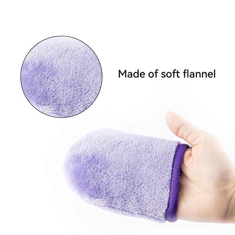 GVSS 6 Flannel Wash Mitts 13 x 9 cm Soft
