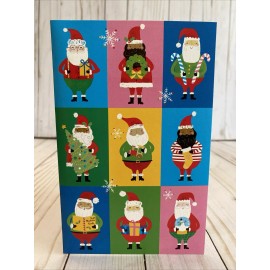 American Greetings Multicultural Santa Christmas Card Hope Your Christmas Is Every Kind Of Jolly