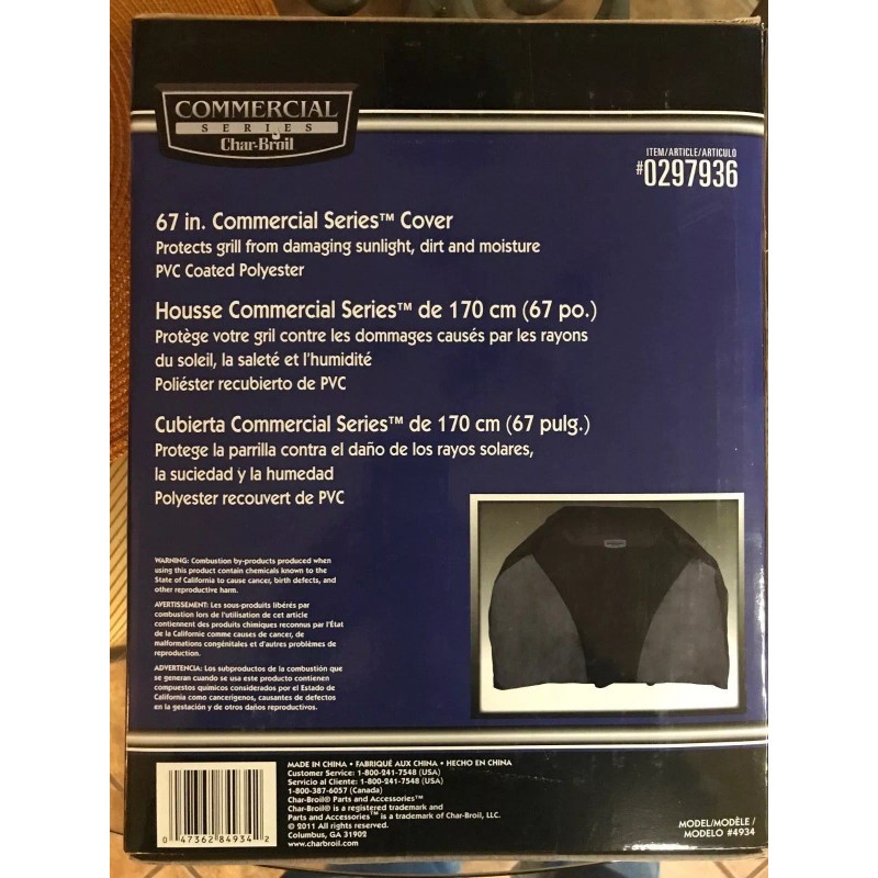 CHARBROIL New Char-Broil COMMERCIAL SERIES COVER 67" GRILL COVER