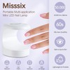 Misssix French Tip Press On Toe Nails, 150Pcs French Gel