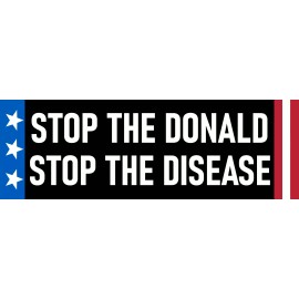 Stop the Trump Sticker STD 2024 Stop the Disease