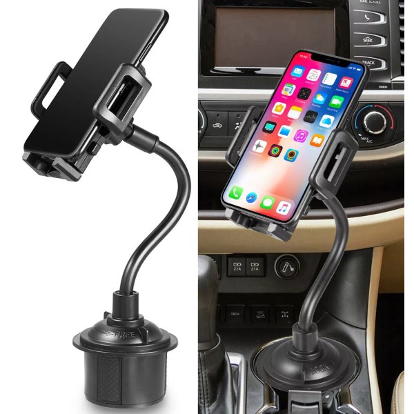 Heavy Duty Car Cup Holder Phone Mount Universal for iPhone/Smartphone/Galaxy