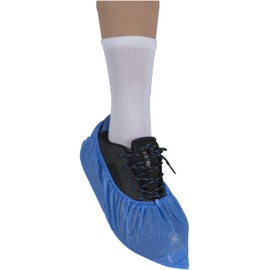 ABENA ABENA Shoe Cover |100Pcs/50 Pairs| Extra Large Measuring 41x15cm | Blue Single Use Shoe Covers Disposable | Durable Disposable Shoe Covers | Boot Cover, Shoe Protector and Over Shoes Protectors.
