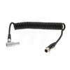 HangTon TVLogic Alphatron EVF Monitor Coiled Cable Right Angle 0B