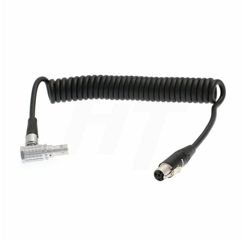 HangTon TVLogic Alphatron EVF Monitor Coiled Cable Right Angle 0B
