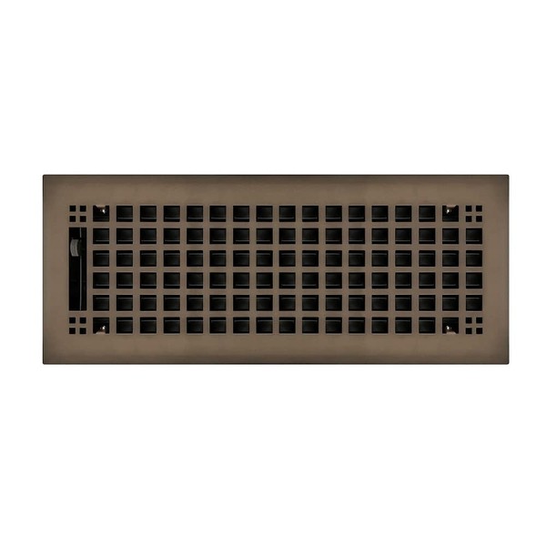 Oil Rubbed Bronze Plated Steel Rockwell Register for Floor/Wall Use