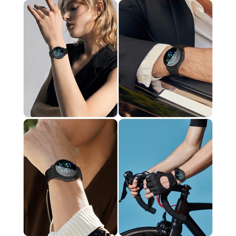 Miimall 2 Pack Compatible Garmin Vivoactive 6 TPU Case, Tempered
