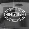 Funny Elderly Driver Please Be Patient Waterproof Car Stickers Decal