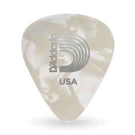 Planet Waves 1CWP6-25 White Pearl Celluloid Guitar Picks, 25 pack, Heavy