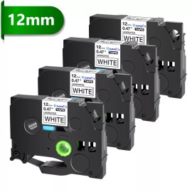 4PK TZ-231 TZe-231 Compatible Label Maker Tape 12mm for Brother P-Touch PT-1010