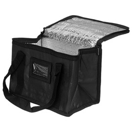 AKSIQIOL Insulated Food Delivery Bag, Thermal Hot & Cold Delivery Bag for Pizza, Groceries & Takeout, Large Commercial-Grade Thermal Bag for Delivery Drivers & Services(28 * 17 * 20cm)