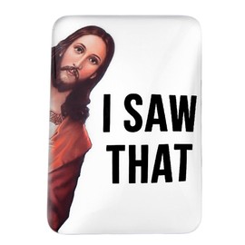 Jesus I Saw That Funny Purse Ornaments for Women Jesus Christian Decoration Funny Christmas Jesus Gifts for Women Men Friends Christmas Stocking Stuffers for Women Christian Family