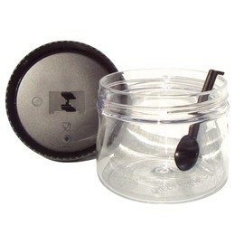 Tupperware Counterscaping Dry Container 19oz Jar and Spoon Clear with Black Lid