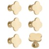 MOROBOR 6PCS Four-Leaf Clover Handle, Creative Cabinet Drawer Pulls Multifunctional