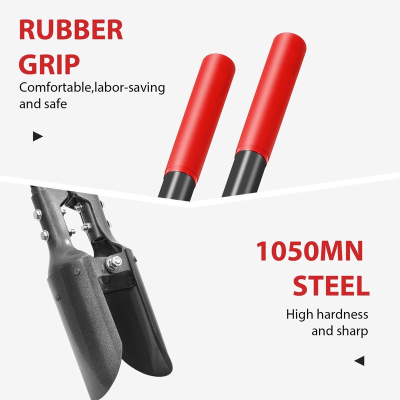 HANTOP Post Hole Digger Heavy Duty Manual Hole Digger with