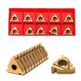 Maizoon CNC Lathe Cutter Tools 10pcs 16IR AG60 CNC Inserts Internal Thread CNC Blades Threading Inserts Lathe Tools DZ13