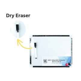 A4 Easy Board & Pen Set – Reusable – Durable – Smooth Surface - Dry Erase White Board - 4 Piece