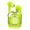 PRENDELUZ Green Wireless Headphones with Cushion Transparent Charger Digital Display