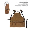 Woodworking Apron Thick Shoulder Pads Adjustable Strap Work Apron with