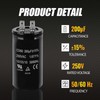 ZOWZEA 200uF MFD ±15% CD60 Motor Start Capacitor 250VAC 50/60Hz