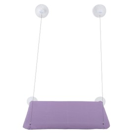 Cat Window Hammock with 4 Strong Suction Cups Breathable Detachable Cat Window Perch Cat Hammock Bed for All Seasons Purple