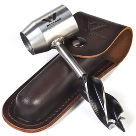 WEYLAND Bushcraft Settlers Tool Survival Hand Auger Wrench - Bush Craft Gear and Equipment Scotch Eye Wood Drill Peg and Manual Hole Maker Multitool for Camping, Bushcrafting and Outdoor Backpacking