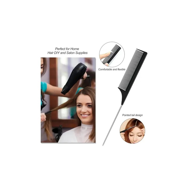 Peines Para Barbero Estilista Profesional Peinar Cabello 3pc