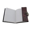 Embossed Leather Blue Stone 120 Page Unlined Journal with Clasp