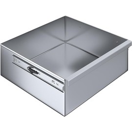 Express KitchQuip 15” x 14” Stainless Steel Drawer for Work Table – 18-Gauge 430 SS Heavy-Duty Under Table Drawer – Commercial Utility Drawer – NSF Certified – Fits Prep Tables (15” x 14”)