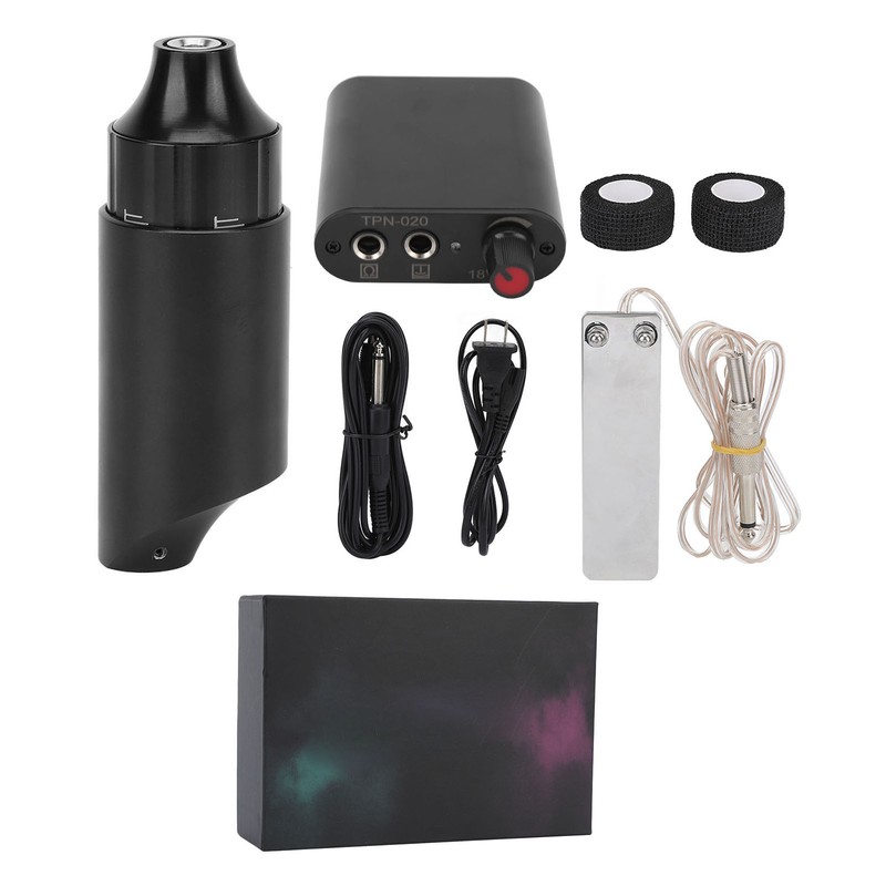 Rotary Tattoo Pen Set Power Supply Foot Pedal DC Clip