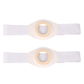 Healifty 2pcs Ostomy Belt Abdominal Stoma Band Fistulization Prevent Allergy Waist Support for Men Women