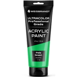 WEISBRANDT Artist Quality Acrylic Paint in Assorted Colors, 4 oz, Rich Pigment, Non Fading and Non Toxic, for Artists & Hobby Painters, Pale Green