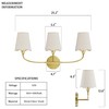 Morauroral Bathroom Light Fixtures, 3 Light Gold Vanity Light for