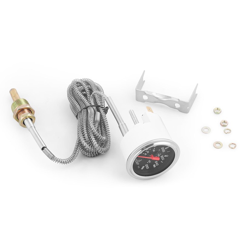 Dyno Racing 2" 52mm 12V Pointer Mechanical Water Temperature Temp