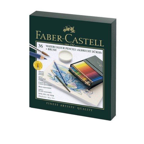 Faber-Castell Albrecht Durer Watercolor Pencil Studio Gift Set, Box of 36 Colors (FC117538)