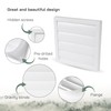 Vent Systems 150mm White Exhaust Cover - Dryer Hood -