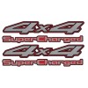 Vinylmark LLC 1998 - 2004 4x4 Supercharged Bedside Decals for