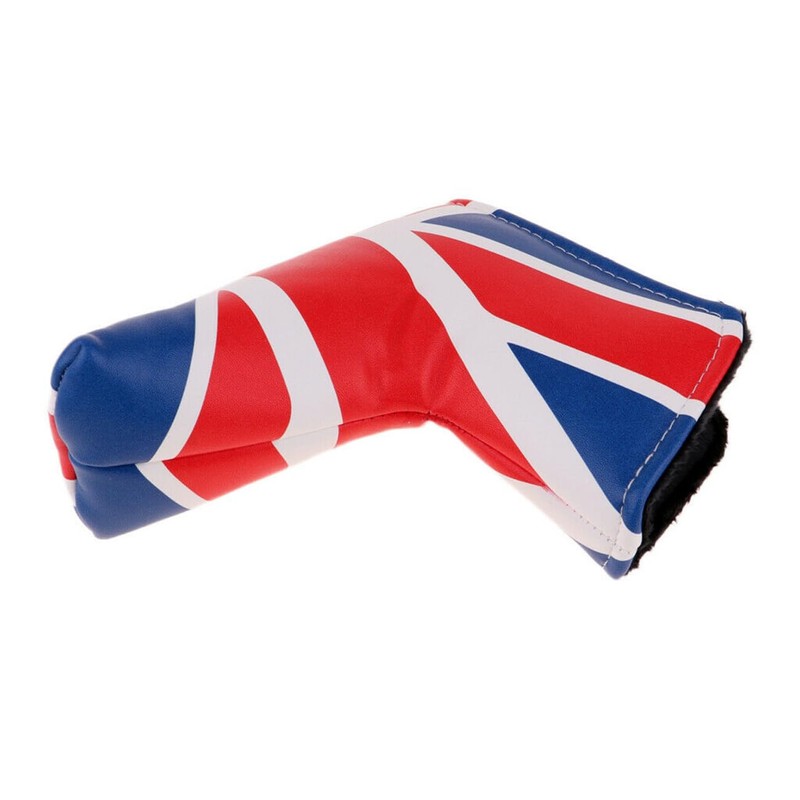 Union Jack Design Blade Golf Putter Cover PU Leather Golf