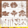 Keluna Large Flower Stencils for Painting - Flower Stencils for