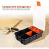 Plastic Screw Compartment Organizer Tool Storage Box with 11x Compartments