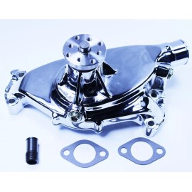 espeedpro21 Big Block Chevy BBC 396 454 502 Chrome Aluminum Short Water Pump SWP High Volume