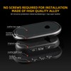 KUNGKIC Aluminum Alloy Leather Protector Smart Key Case Keychain for