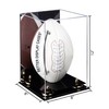 Better Display Cases Acrylic Football Display Case Vertical with Mirror