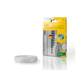 Schellenberg Gurtfix 44302 Roller Shutter Belt Repair Kit 14 mm Width 4.3 m Long Roller Shutter Webbing Strap Grey
