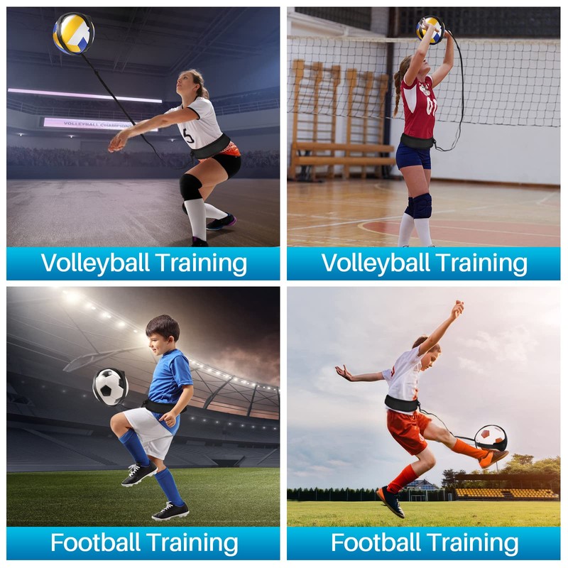 Volleyball Training Equipment Aid,Premium Volleyball Rebounder Trainer Kit,Solo Trainer for