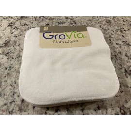 Grovia Reusable Cloth Diapering Wipes, 12 Count