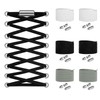 Widamin 6 Pairs of Round Elastic Shoelaces with Metal Capsule,