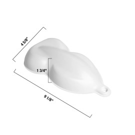 Unbranded White Speed Shape - Plastic Paint Model/Display Hydrographics | MADE IN USA