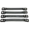 Double Black Chain Bikers Vest Extender for Mc Jacket Real